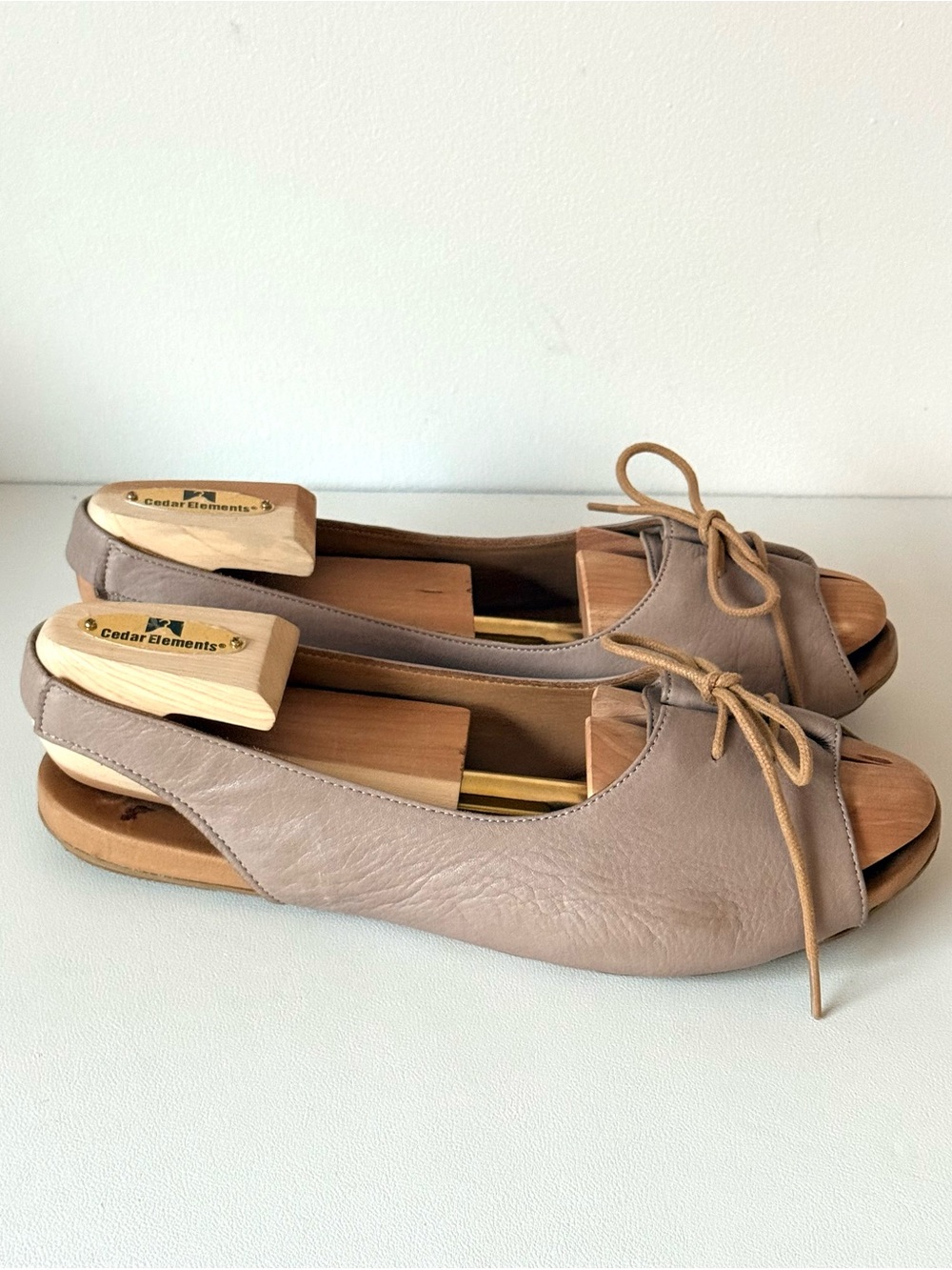 Bueno Keely Leather Open Peep Toe Lace Up Bowtie Slingback Sandal - Picture 4 of 11